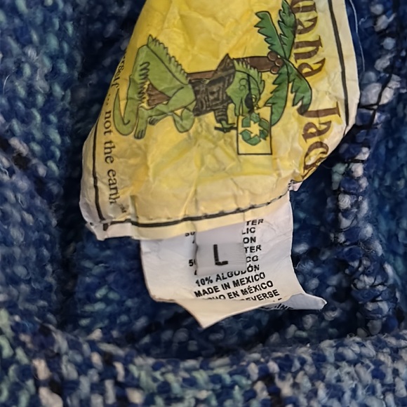 Youth Large boho Mexican poncho - Picture 7 of 7